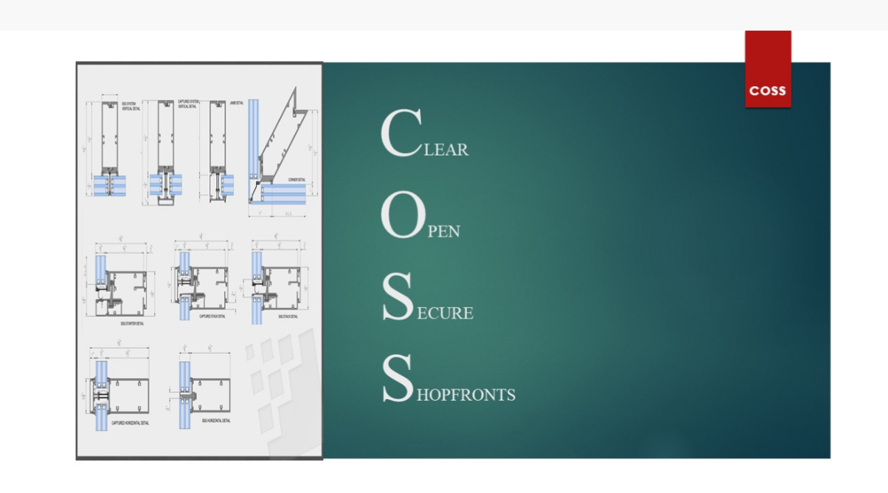 Keith Middleton (Clear Open Secure Shopfronts) Sole Trader  Logo